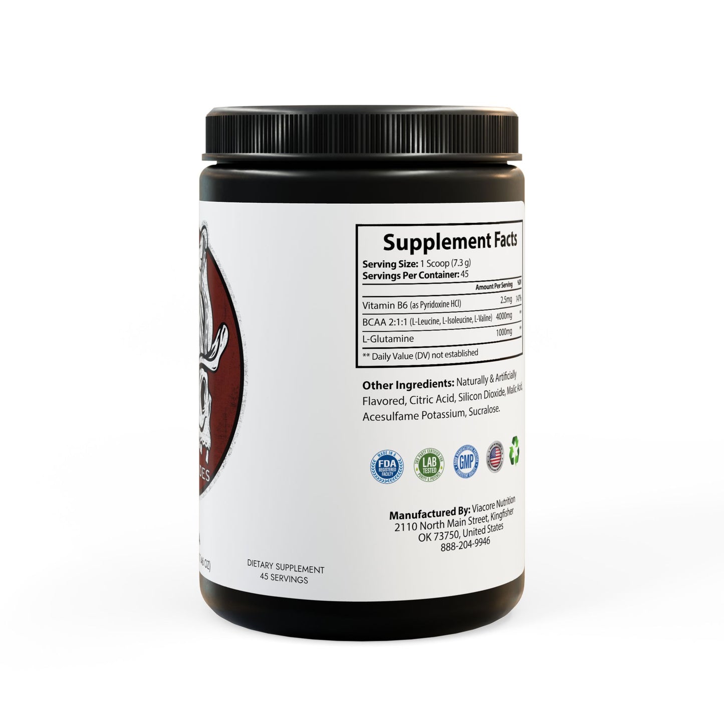 BCAA Supplement, Watermelon (325g, 11.46oz, 45 servings)